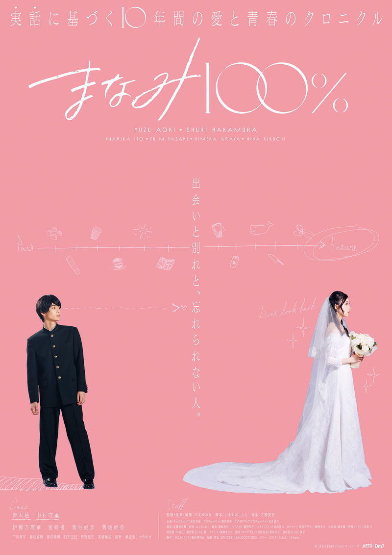 生涯で一番好きだった女性のウェディングドレス姿　実話に基づく10年間の青春物語　「まなみ100％」予告