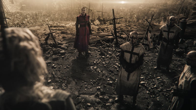 処刑されかけるミラ・ジョヴォヴィッチ　魔術を発動して難を逃れる　「ロストランズ　闇を狩る者」本編映像