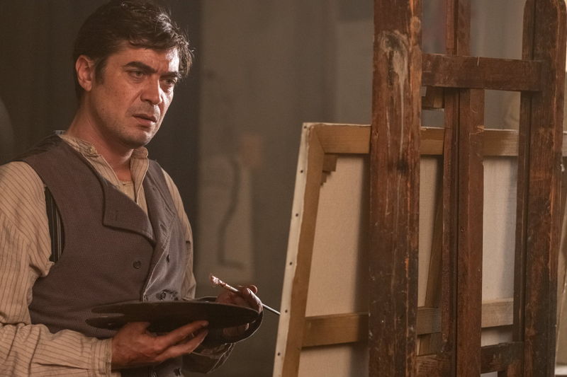 モディリアーニが見せるおびえるような面持ち　ジョニー・デップ監督「モディリアーニ！」場面写真