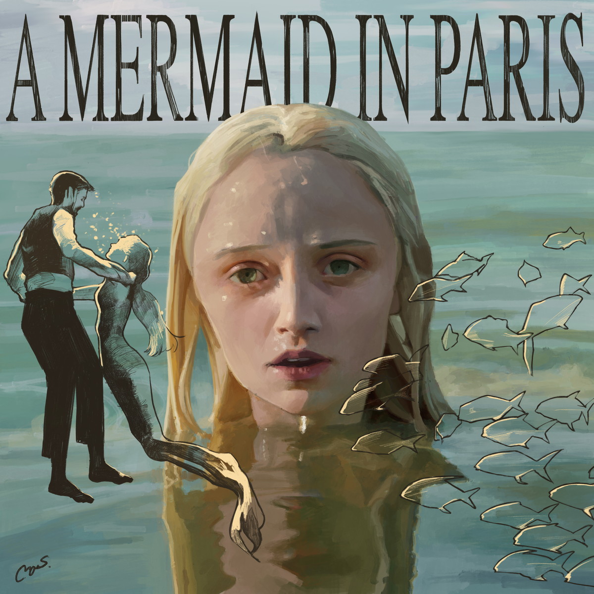 はるな檸檬、雪下まゆなど人気漫画家らが「マーメイド・イン・パリ」の恋する人魚を描く　イラスト公開