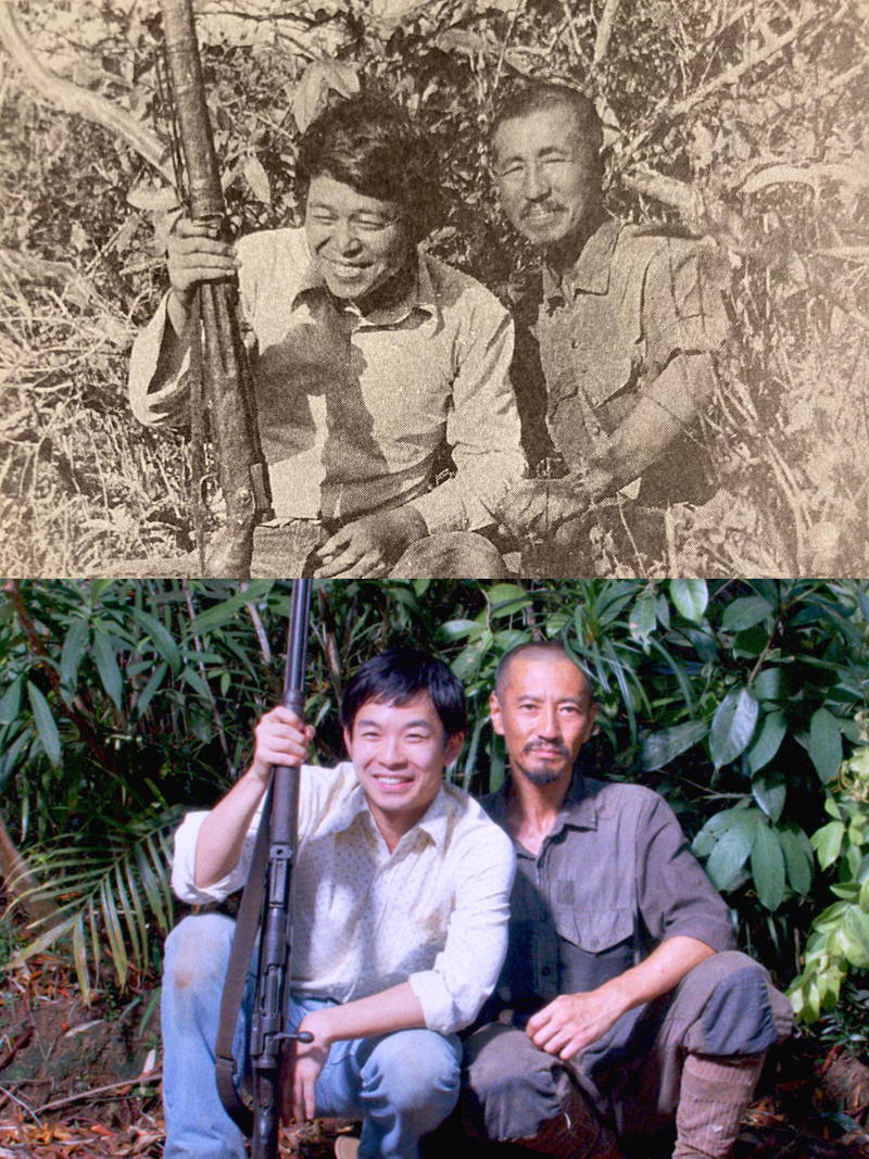 津田寛治・仲野太賀が再現　小野田寛郎発見の報道写真と劇中写真公開　「ONODA 一万夜を越えて」