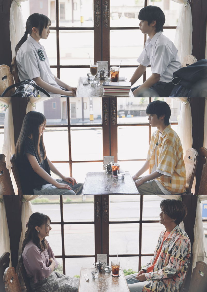 芳根京子＆髙橋海人　運命共同体ともいえる2人が笑顔の切ないハイタッチ　「君の顔では泣けない」場面写真