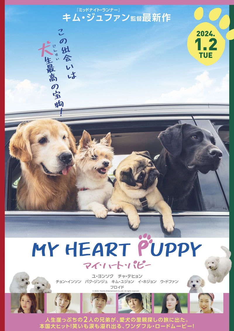 人生崖っぷちの2人の男　愛犬の里親探しの旅に出る　「マイ・ハート・パピー」公開決定