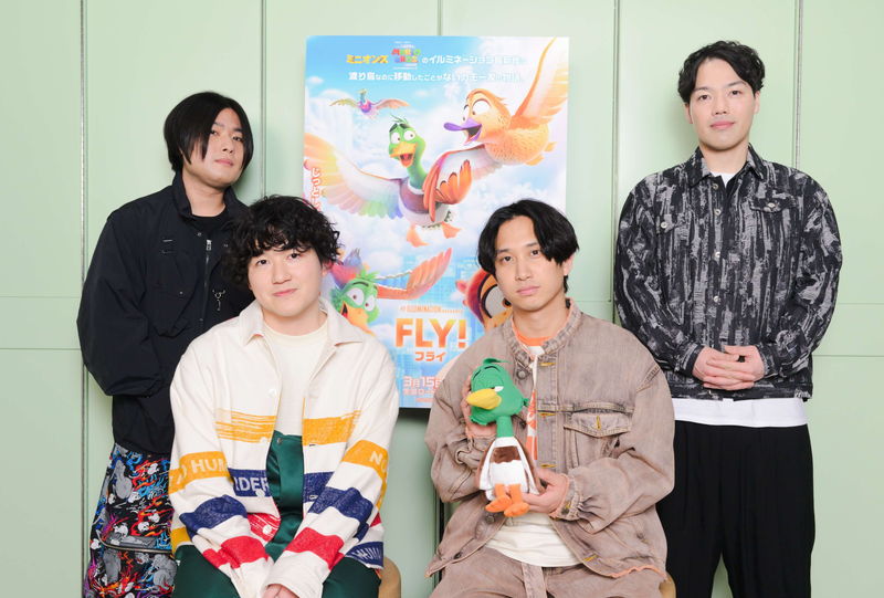 マカロニえんぴつ　初のハリウッド映画主題歌　特別映像も公開　「ＦＬＹ！／フライ！」