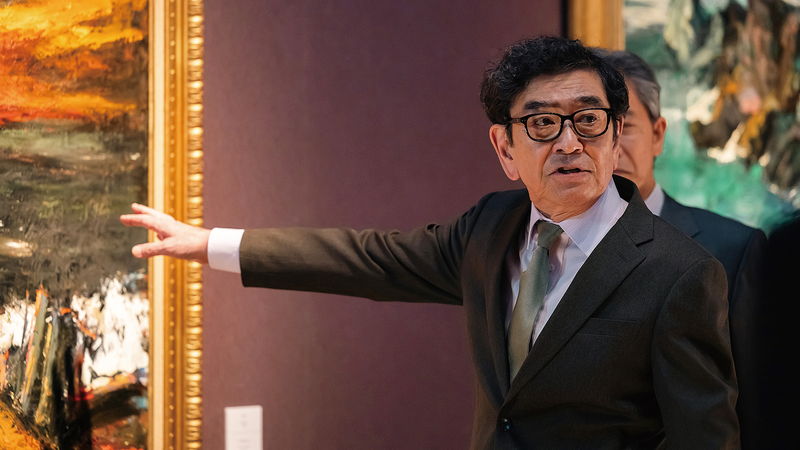 天才画家・本木雅弘とかつての恋人・小泉今日子の再会　中井貴一、石坂浩二らも　「海の沈黙」場面写真