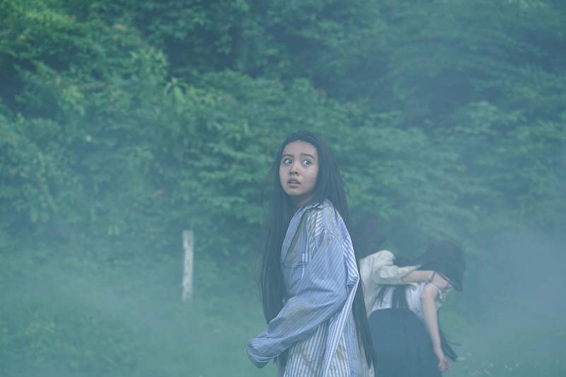 Kōki,　不安と恐怖におびえる表情　「牛首村」場面写真