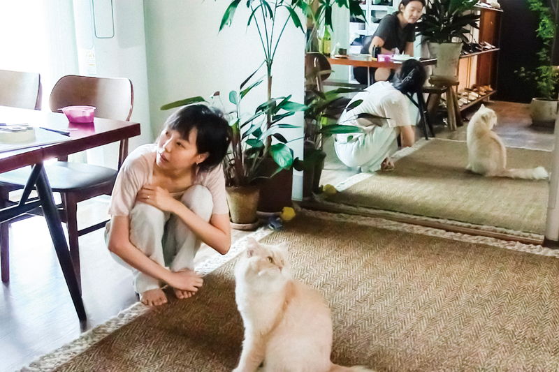 元女優と老詩人 交わりそうで交わらない一日の物語 ホン・サンス監督「私たちの一日」ビジュアル