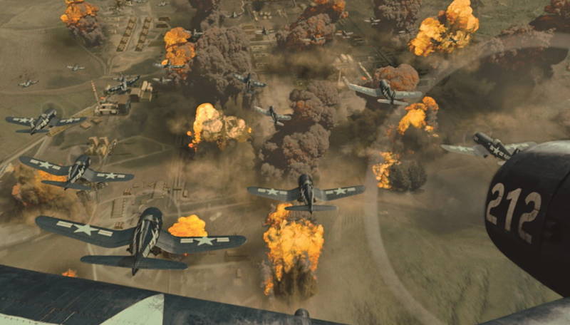 マッカーサー率いる国連軍　北朝鮮と中国国境付近の工業地帯を爆撃　映画「1950」本編映像