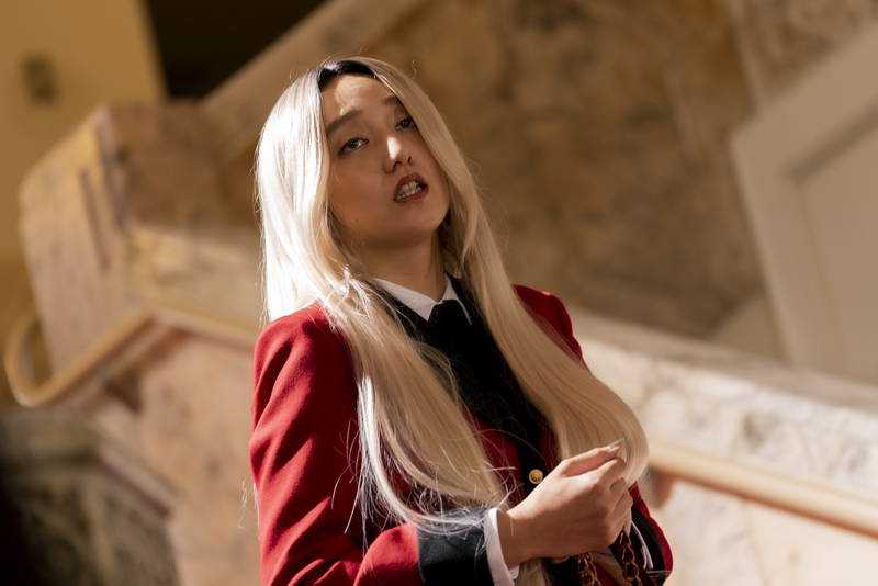 森川葵が何かをひらめいた？　ドラマ「賭ケグルイ双」　ギャンブルを知らない頃の”ウブ”な場面写真公開